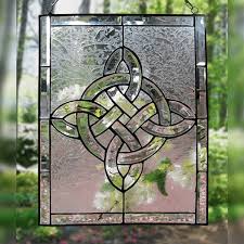 Beveled Knot Window Celtic Home Decor