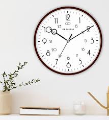 White Plastic Wall Clock By E Deals
