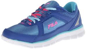 Fila Running Shoes White Fila Finest Womens Blue Mesh