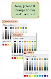 Colors In A Text Box Or Shape