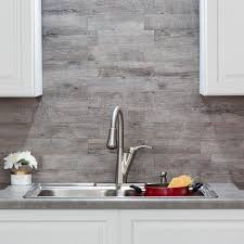 See more ideas about kitchen inspirations, kitchen design, home kitchens. Aspect 12 79 In X 13 58 In Metal And Composite Peel And Stick Backsplash In Silver Wood Ac003 The Home Depot