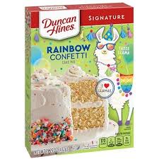 Product title(2 pack) duncan hines signature tres leches cake mix. Rainbow Confetti Cake Mix Duncan Hines American Buy Online Uk Europe