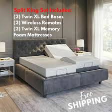 Adjustable Split King Size Electric Bed