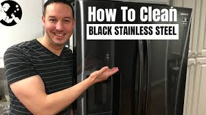 how to clean black stainless steel