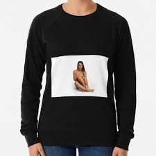 Kaufe Schwarze Frauen Sweatshirt schöne nackte Frau isoliert auf weißen  Druck Hoodie Sweatshirt High Neck Pullover lose lässig lange Top | Joom