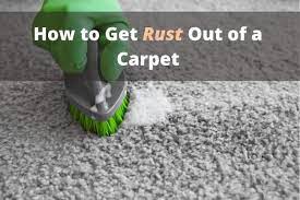 how to get rust out of a carpet