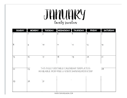 Blank Calendar Template For Calendar Template Word Blank