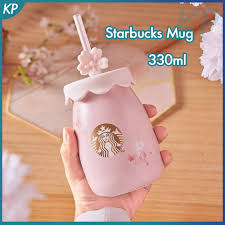 Starbuck Mug Ceramics Straw Cup With