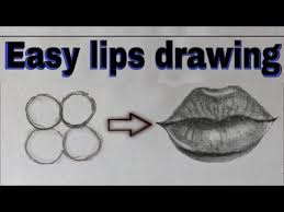 how to draw lips easy tutorial step