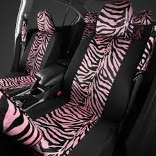 Pink Black Zebra Animal Print Full Seat