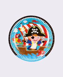 Pirate Party Plates - 23cm - Berry Crazy Party Shop