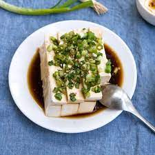 5 minute silken tofu with green onion