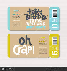 Promotional Coupon Design Template With Hand Drawn Lettering