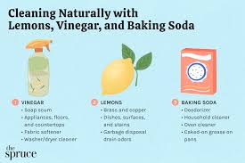 cleaning naturally with lemons vinegar