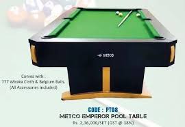 wooden metco pool table emperor pt08
