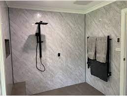 Graphite Marble Wall Panel Bathroom