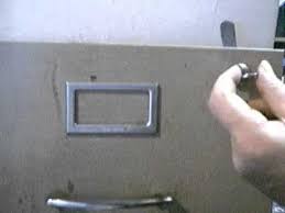 key jiggled to open file cabinet lock