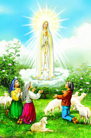 Matka Boża Fatimska - Obrazek z modlitwą (100 szt) - Obrazki papierowe -