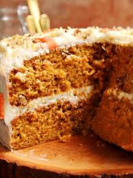 the best carrot cake with fluffy cream