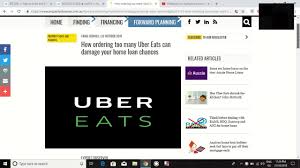 How Ordering Too Many Uber Eats Can Damage Your Home Loan Chances