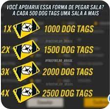 Como Pegar Mais De 1000 Dog Tags Por Dia No Free Fire Youtube gambar png