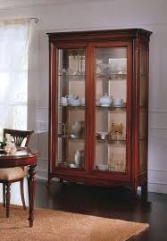 2 Doors Display Cabinet With Solid Wood