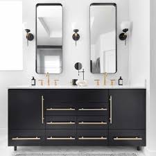 30 black bathroom vanity designs that