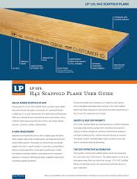 H42 Scaffold Plank User Guide Manualzz Com