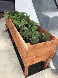 raised garden planter box with legs