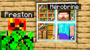 Minecraft preston logo kids pullover hoodie by renz48. What S Inside Herobrine S Minecraft House Youtube