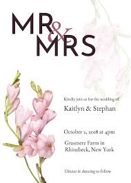 Mr And Mrs Wedding Invitation Template Venngage