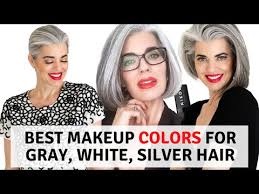 the best makeup colors for gray white