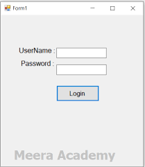 simple login form in windows application c