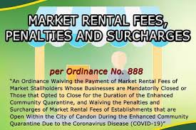 Fees won't be waived if you pay your tax late due to coronavirus. Candon City Waives Rental Fees Penalties For Market Stallholders