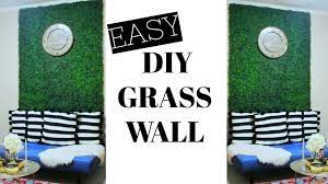 easy diy faux grass wall glam up any