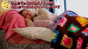 how to sleep after gallbladder surgery