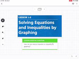 Solving Equations And Inequalities By