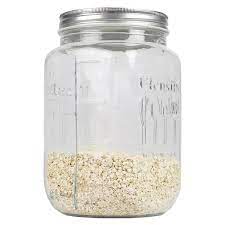Clear Glass Mason Canister Jar