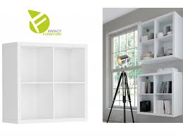White Cube Storage Unit Shelf Cabinet