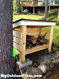 Diy bike shed from cedar wood. 20 Easy To Build Diy Firewood Shed Plans And Design Ideas