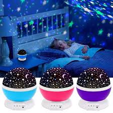 Night Light Projector Led Star Moon Lamp Rotation Sky Projector Color Changing 360 Degree Rotating Baby Room Walmart Com