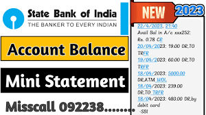 sbi bank balance check