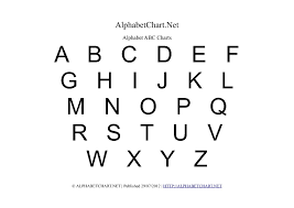 Free Printable Alphabet Charts In 7 Colors Alphabet Chart Net
