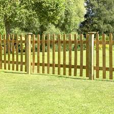 Wooden Pale Picket Fence Panel