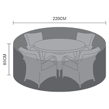 4 Seat Round Dining Set Cover 220cm X
