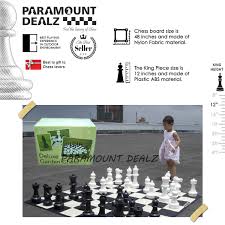 plastic giant chess set