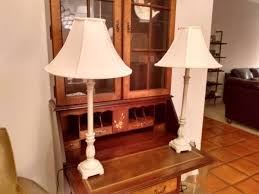 Entryway Console Sofa Table Lamps