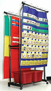 Chart Stand Double Pocket Adjustable Accessory Wheels School