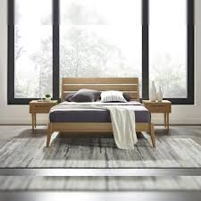 king platform bed caramelized bamboo