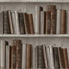 grandeco books neutral paste the wall